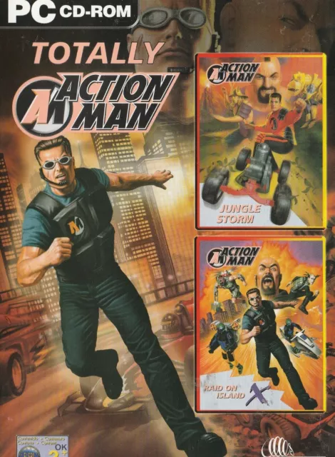 Kid's Pc - Totally Action Man - Jungle Storm & Raid on Island X (Windows 95, 98,