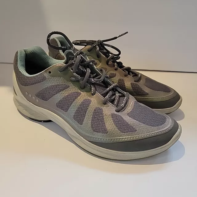 ECCO Performance Biom Fjuel Womens Athletic Shoes Size 6 EU 37 Gray Green