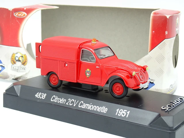 Citroën - 2CV Fourgonnette Pompiers - Eligor - 1/43 - Autos Miniatures