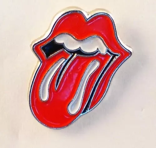 Lips And Tongue Pin Badge