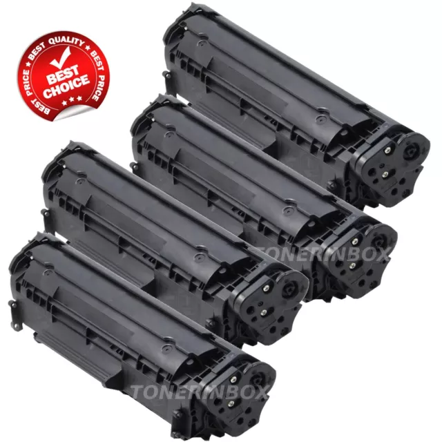 4 Pack Q2612A 12A Toner Cartridge For HP LaserJet 1012 1015 1018 1020 1022 3015