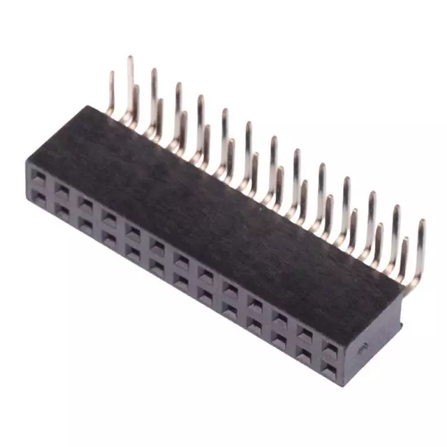 25 x 26-Way Double Row Right Angle PCB Socket 2.54mm