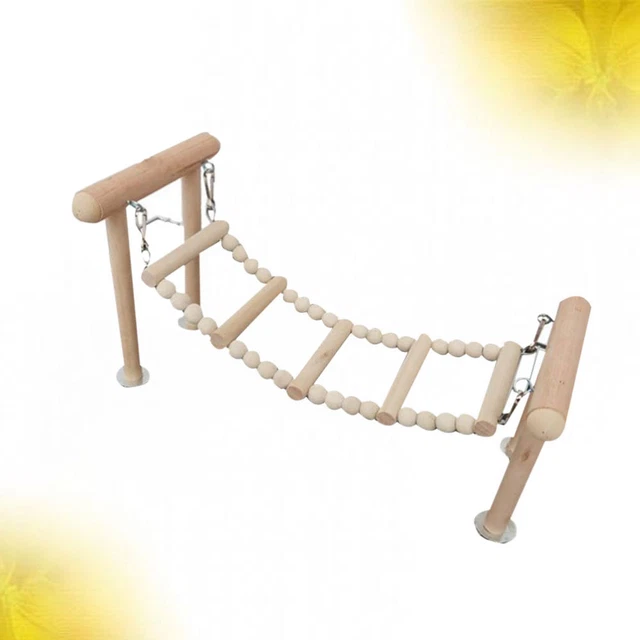 1pc Papagei Spielzeug Papagei Barsch Regal Holz Vogel Kauen Spielzeug