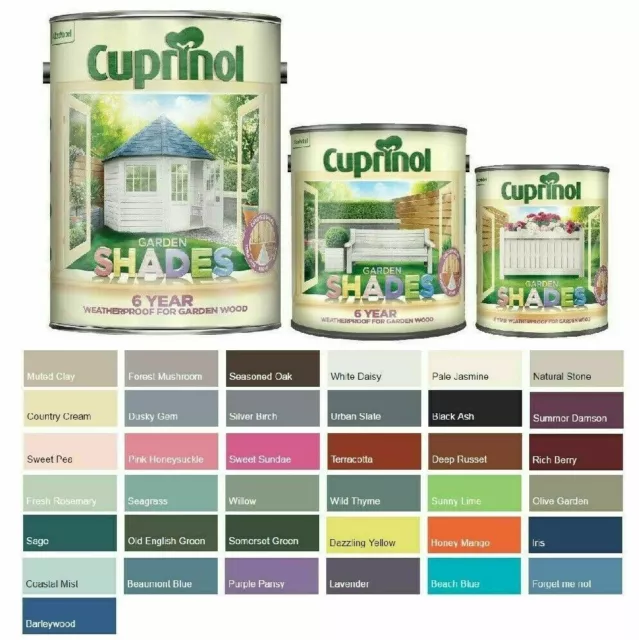 Cuprinol Garden Shades Pittura Tutti i Colori 2.5L