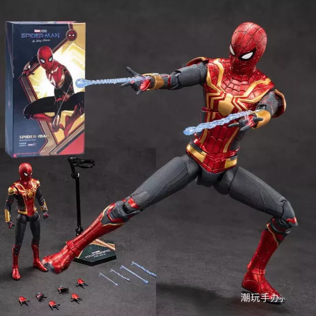 ZD MARVEL SPIDER-MAN Modellino No Way Home Giocattolo Abito Integrato Rosso  & Oro Regalo di Natale EUR 32,81 - PicClick IT