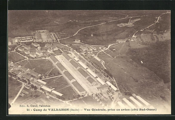 CPA Camp de Valdahon, Vue Gènèrale, prise en avion