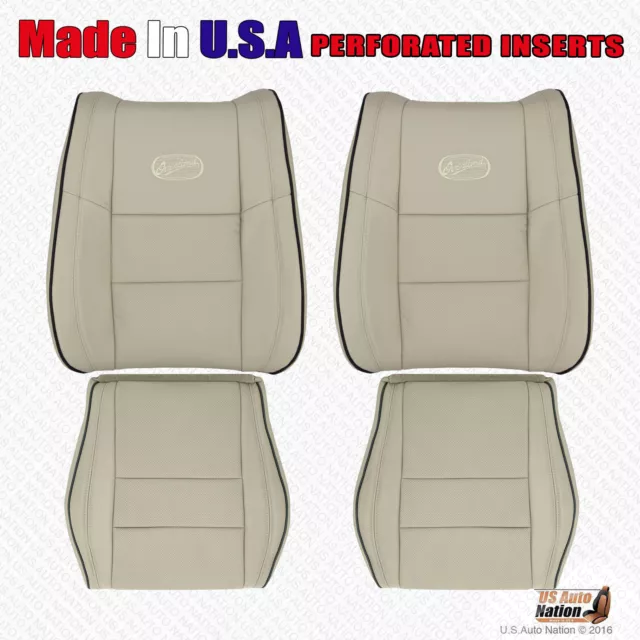 2011 - 2020 Fits Jeep Grand Cherokee OVERLAND Driver Passenger Leather Cover Tan