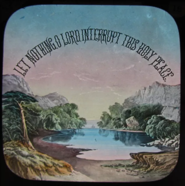 Glas magische Laterne Rutsche J TREGENOWETH NR. 18 C1890 ALTE VIKTORIANISCHE GESCHICHTE