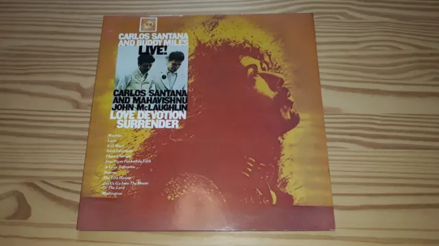 DOUBLE LP 33T CARLOS SANTANA and BUDDY MILES LIVE HOL 1976 Foc