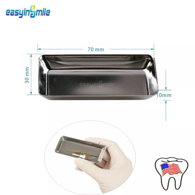 Dental Mini Bur Tray Dish Dentist Surgical Instrument Scaler Tray Stainles Steel