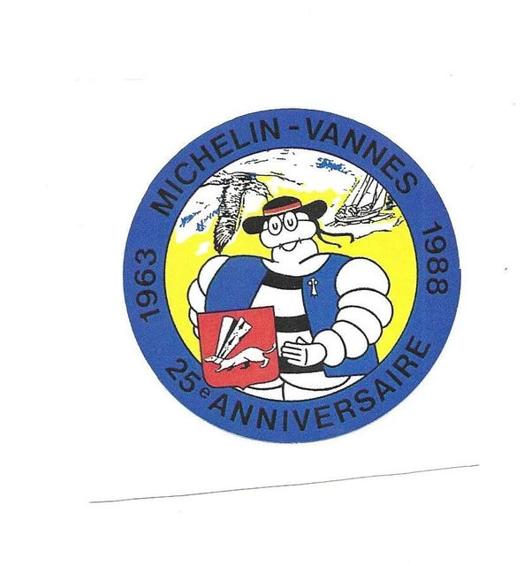 Rare / Autocollant - Michelin : Bibendum Pneu France Tyre Bretagne / Stickers