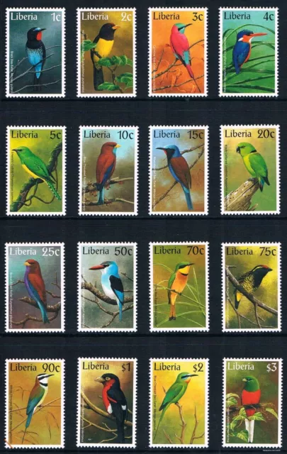 2/3 off $26.35 Scott Value - 1997 LIBERIA Birds definitives Africa MNH NH UMM