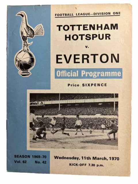 69/70 Tottenham Hotspur v. Everton - March 11th.