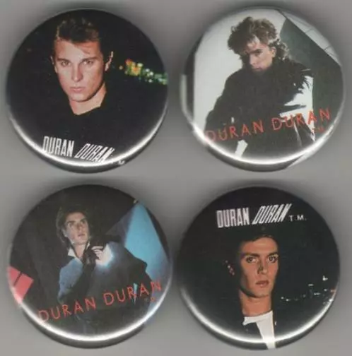 DURAN DURAN 1983-85 Pinback Buttons Pins Badges 4 Different