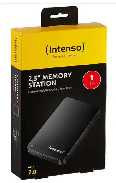 externe Festplatte USB 3.0 2,5 500GB 1TB 2TB 4TB 5TB Intenso Memory Case tragbar 3