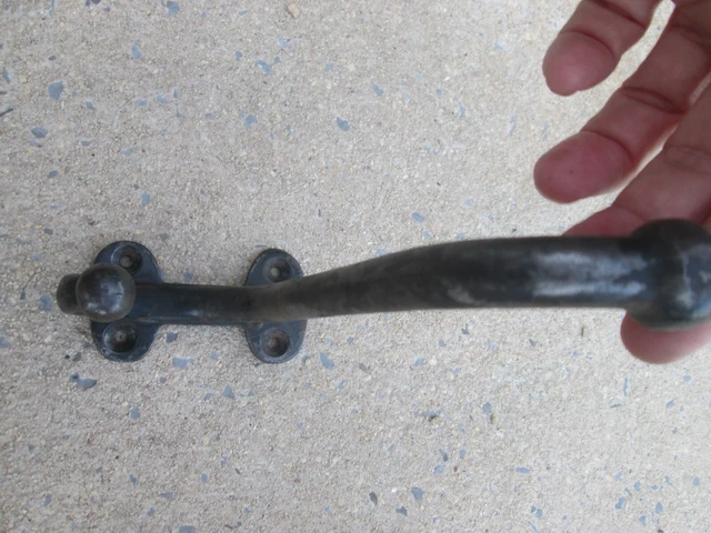 Antique Original Double Cast Iron Tack Room Hook Harness Horse Barn Salvage 8" 2