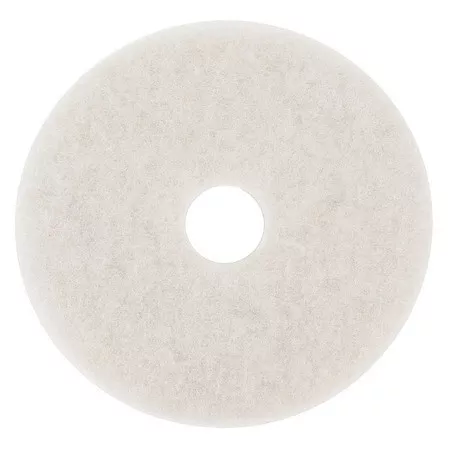 3M 4100 Buffing/Cleaning Pad,13 In,White,Pk5