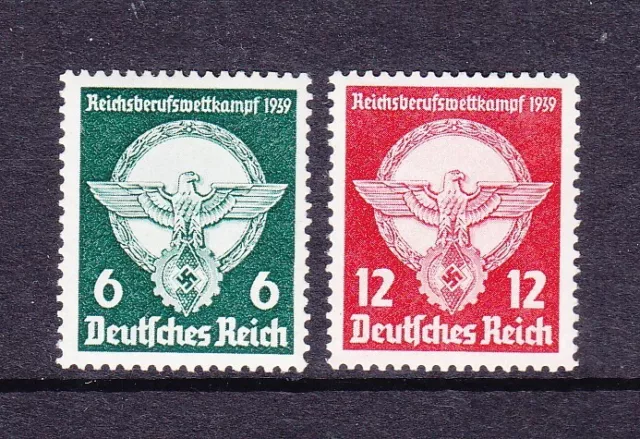 Germany Third Reich 1939 Youth Vocational Contest NHM Michel Mi 689-690