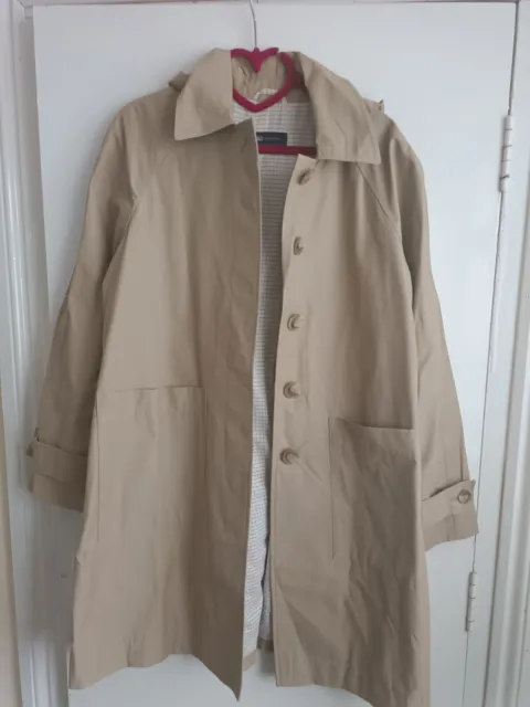 M&S Mac Rain Coat, Trench,Size 10.