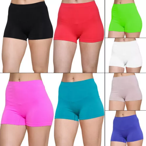 Premium Stretch  Nylon  Ladies Women Girls Boxer Shorts Hot Shorts Pants