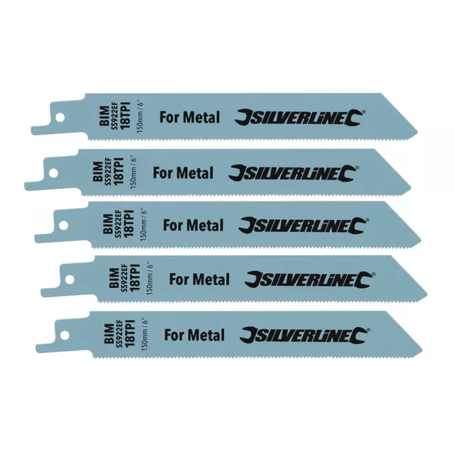 5 Lames De Scie Sabre Bimetal Pour Une Coupe Fine Du Metal