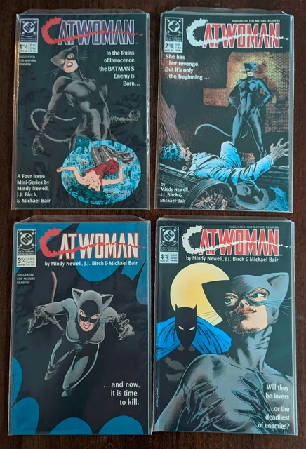 Catwoman #1-4; DC Comics 1989; all F+/VF; Batman complete series set