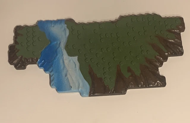 Mega Bloks Krystal Wars Castle Terrain Base Plates Grass Dragon river piece