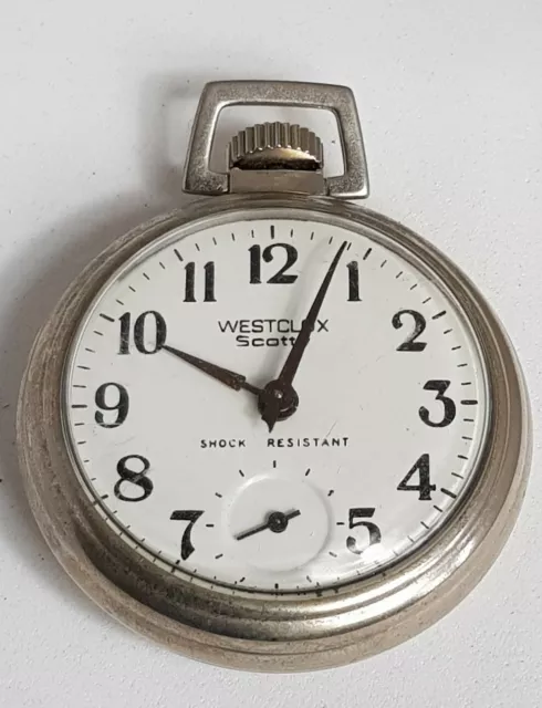 Vintage Westclox Scotty Pocket Watch