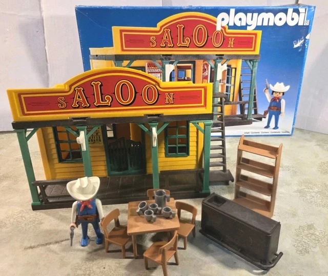 Pièces PLAYMOBIL Vintage Western - Maison Saloon, Rebord De Toit - Lot - Occasion
