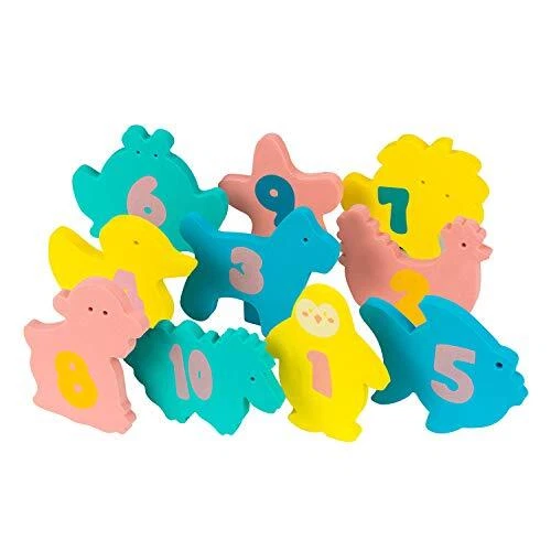 Clevamama Jouets de Bain Éducatif en Mousse pour l'Heure du Bain pour Bébé, C...