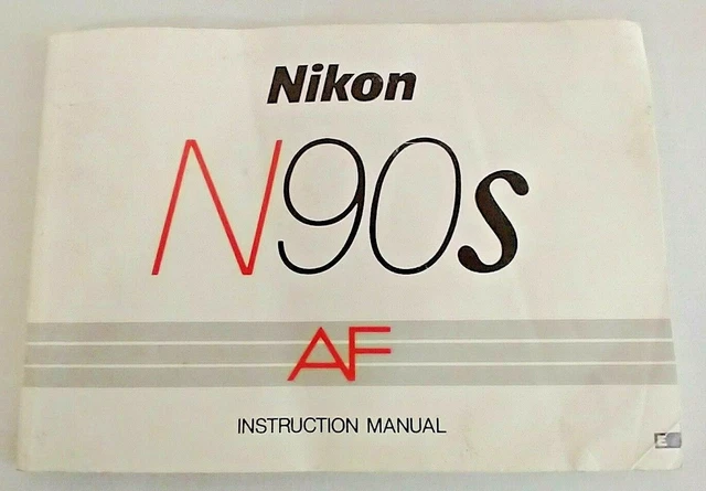 Nikon N90s AF Camera Instruction Manual English Softcover Booklet