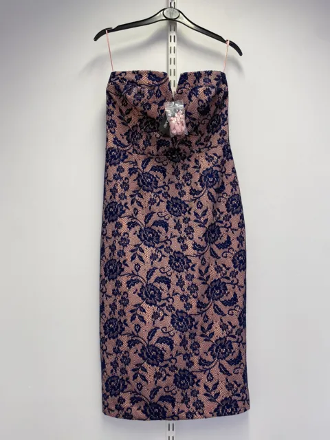 River island lace bodycon strapless dress Size 12 BNWT £50