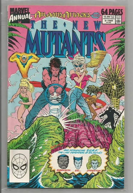 NEW MUTANTS ANNUAL # 5 *  ROB LIEFELD art * MARVEL COMICS * 1989