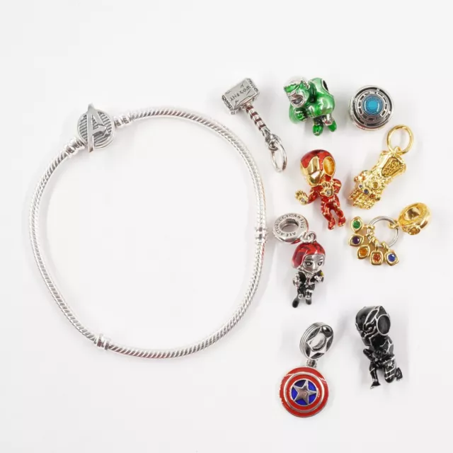 Marvel Avengers Charm Bracelet Super Hero Band Arm Strap Jewellery - Etsy