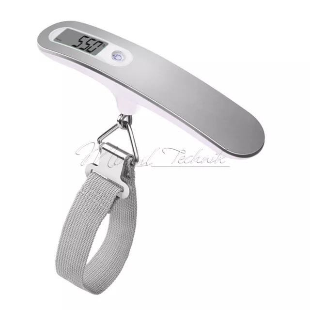 50kg Portable Digital Hanging Luggage Scale Electronic LCD Express Weight Scale