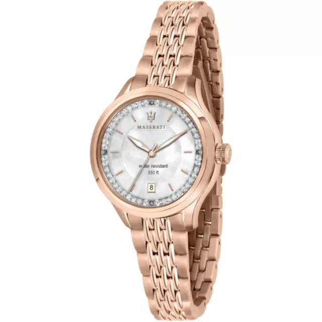 Orologio Donna Maserati Traguardo R8853112514 Solo Tempo In Acciaio PVD Oro Rosa