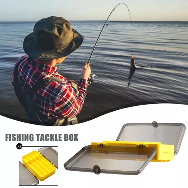 PORTABLE WATERPROOF DOUBLE-SIDED Fishing Tackle Box Fishing Lure