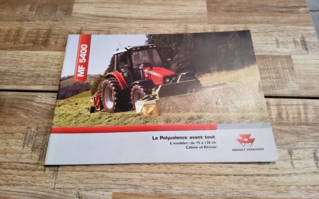prospectus brochure catalogue massey ferguson tracteur série mf 5400