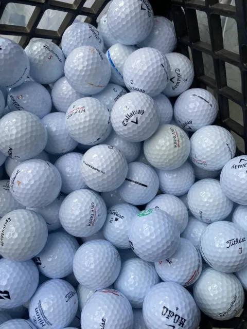 50 Mixed Assorted Golf Balls 4A 5A Ball Lot  AAAAA White AAAA