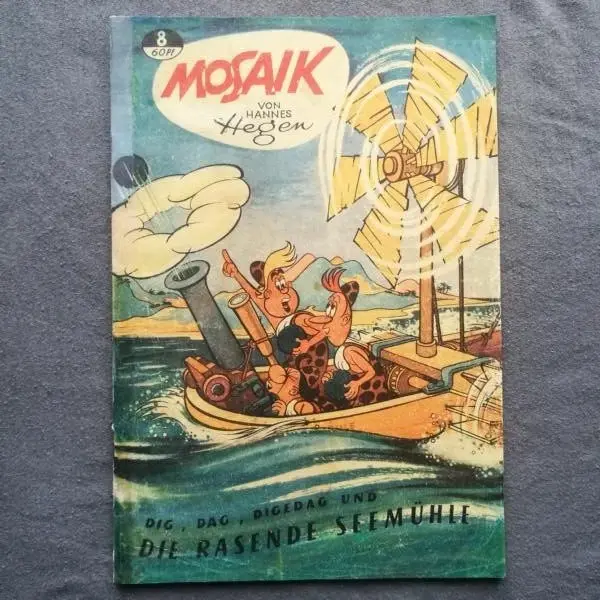 Mosaik Nr 8 ORIGINALHEFT August 1956 DDR H. Hegen GUTER ZUSTAND & Rissfrei!!