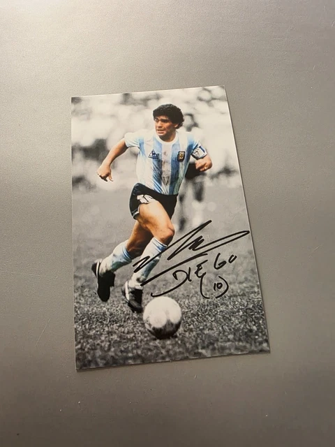 Poster Vintage Diego Maradona Boca Juniors 1981 Signé – Avec Certificat D'authenticité