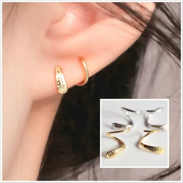 Stud Earring Fashion 925 Silver Filled,Gold Girl Wedding Party Jewelry