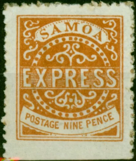 Samoa 1880 9d Orange-Brown SG20 4th State Position 2-4 Fine & Fresh MM