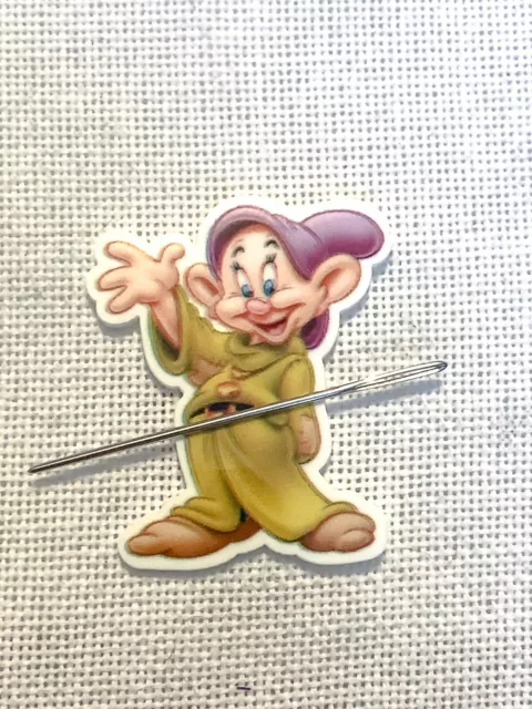 Dopey dwarf needle minder, Needle Keeper, Corner Cover fridge magnet