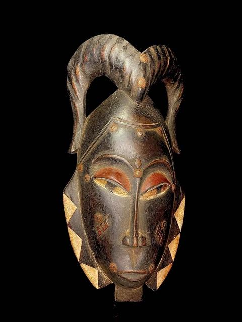 African Face Mask African Tribal Art Wooden Bete Guro face mask African Art-6409