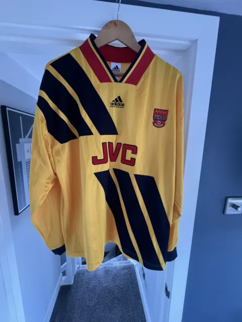 Vintage Retro 1992 Arsenal Long sleeved Football Shirt BNWT