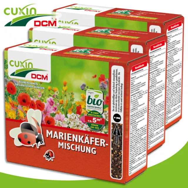 Cuxin Dcm 3 x 260 G De Graines Fleurs Marienkäfer-mischung Osier Mélange Jardin