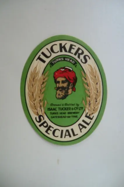 Neuwertig Isaac Tucker Gateshead Special Ale Brauerei Bieretikett