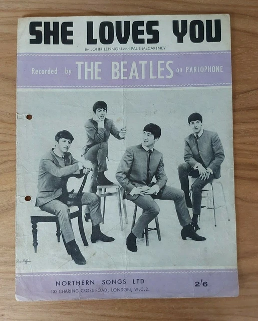 The beatles 1963 she loves you song sheet 7 99 picclick uk