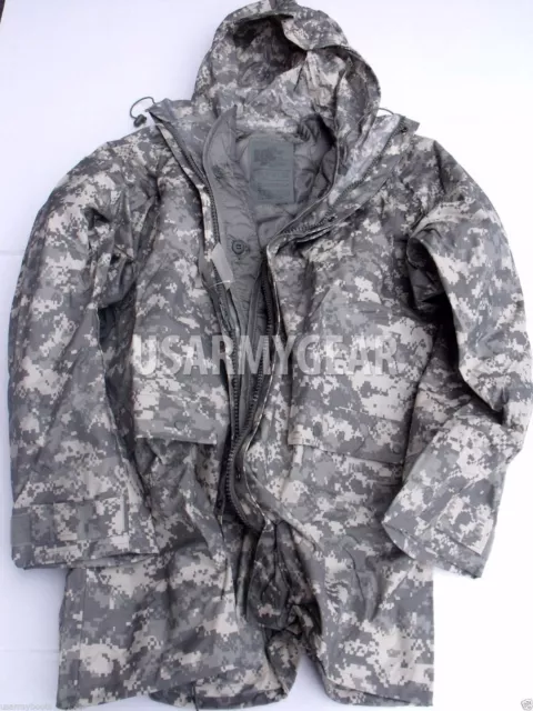 NEW ORC US Army Improved ACU Rainsuit Wet Weather Rain Jacket Parka Coat Liner